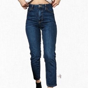 Topshop Dark Blue Mom Jeans